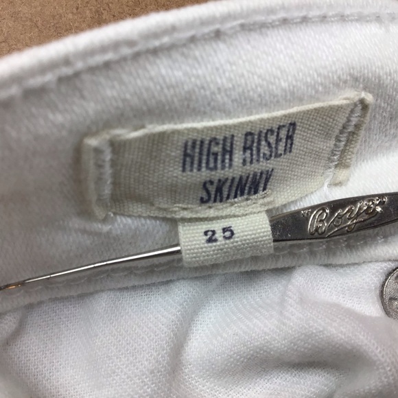Madewell High Riser Skinny Jeans White - Picture 12 of 16